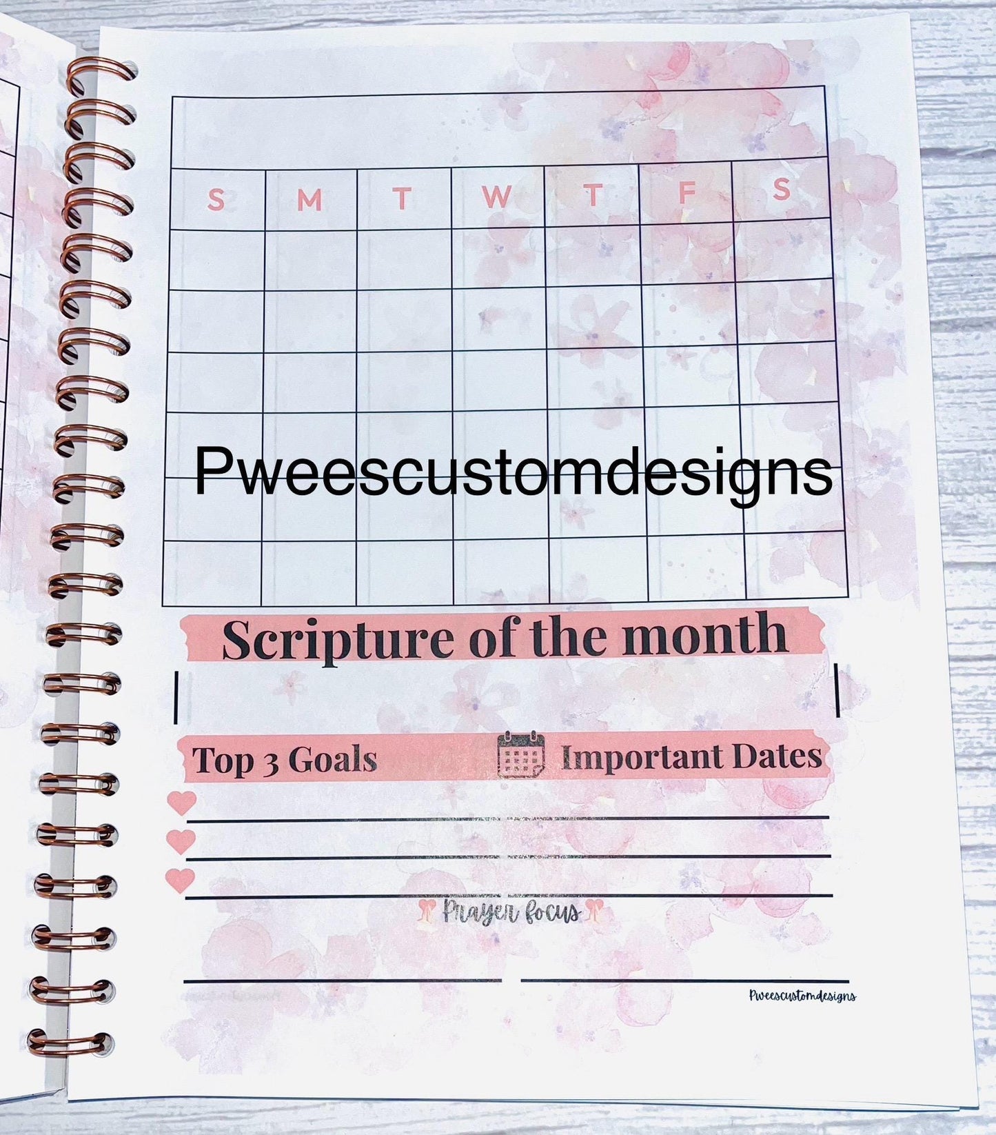 Faith & Focus Christian Planner: Monthly Weekly Prayer Journal