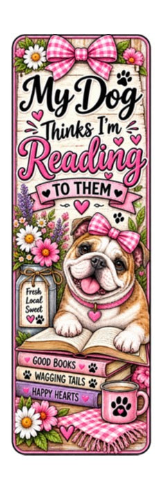 Farmers Market/English Bulldog Bookmarks