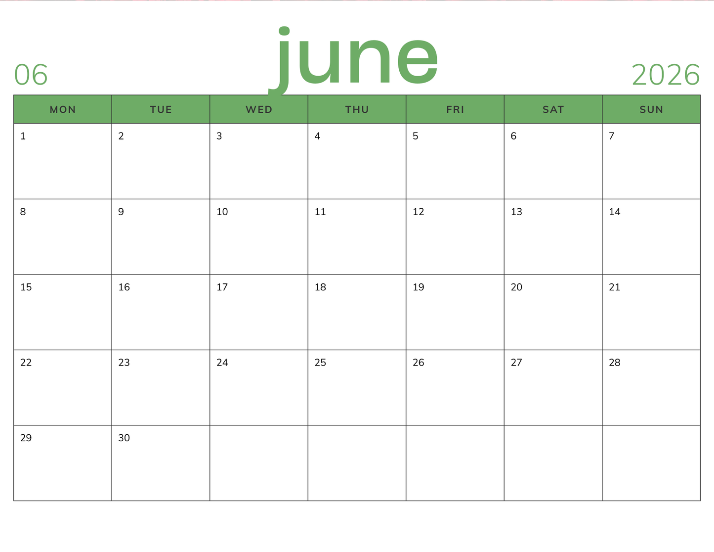 2026 Inspirational Wall Calendar (Minimal Monthly + Floral Quote Pages)
