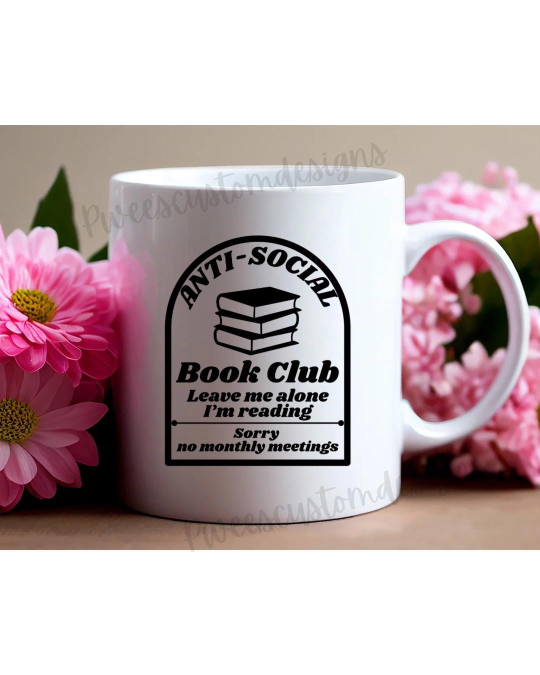 Anti-Social Book Club PNG: Funny Introvert Reading Graphic (Digital Download)