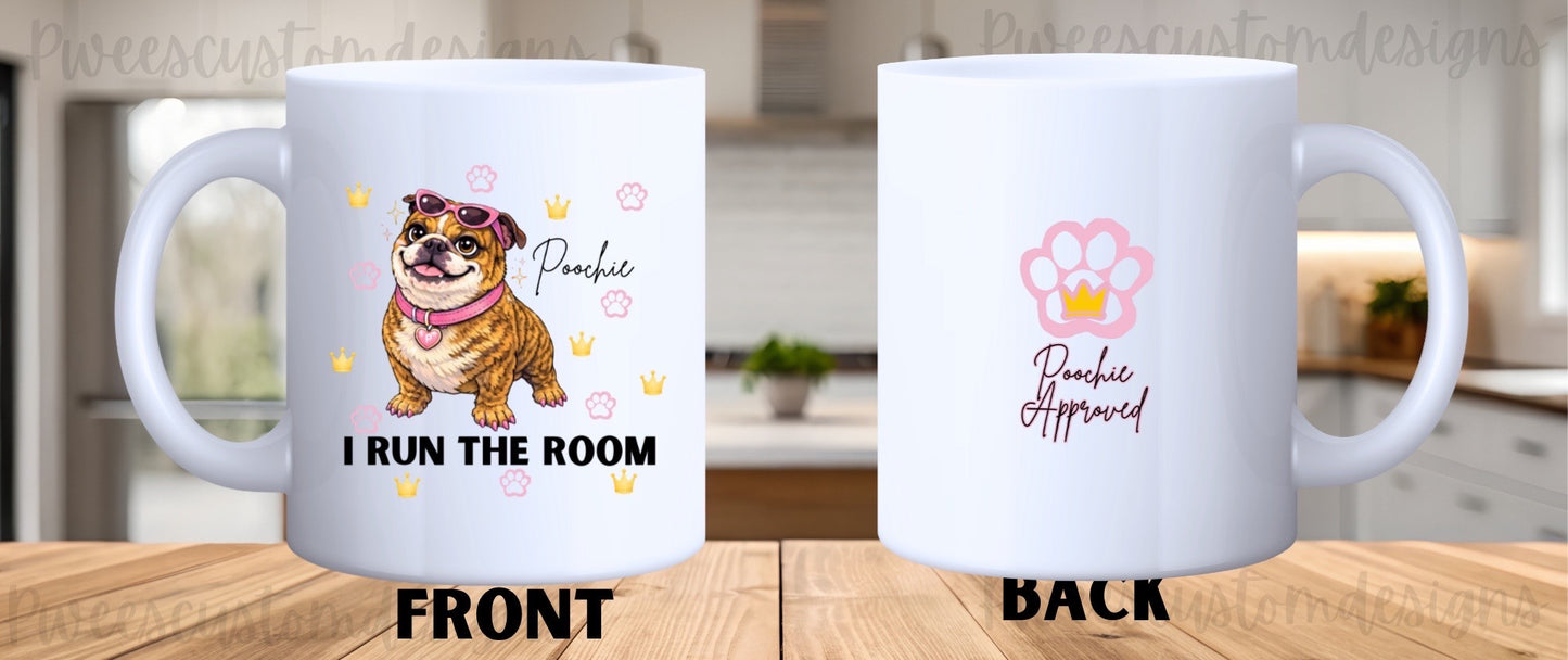 Poochie Collection | Funny English Bulldog Coffee Mug | 11 oz Ceramic Mug