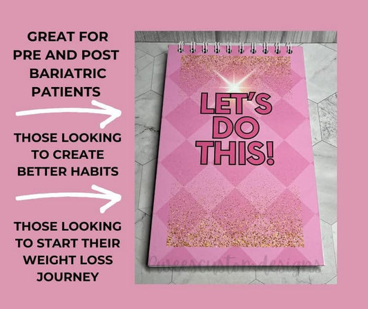 Fitness Notepad, Bariatric Fitness Pad, Weight Loss Tracker, Fitness Tracker, Bariatric Tracker