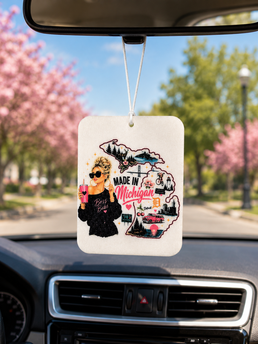 Made in Michigan Unscented Air Freshies (2-Pack) | Cute Car, Home & Gift Decor