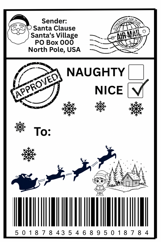 From Santa Shipping Labels