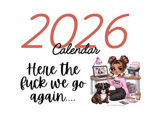 Funny 2026 Wall Calendar: Sarcastic Gift for Hot Messes