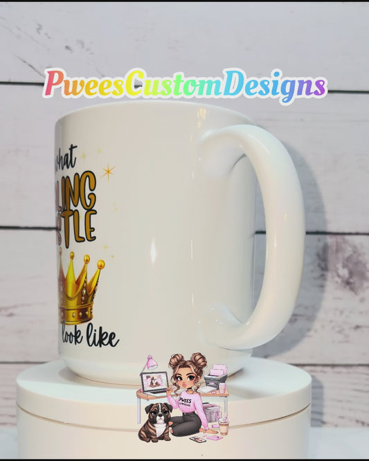 This Is What Healing & Hustle Look Like Mug | Empowerment Coffee Cup for Women | Boss Babe Gift by PweesCustomDesigns